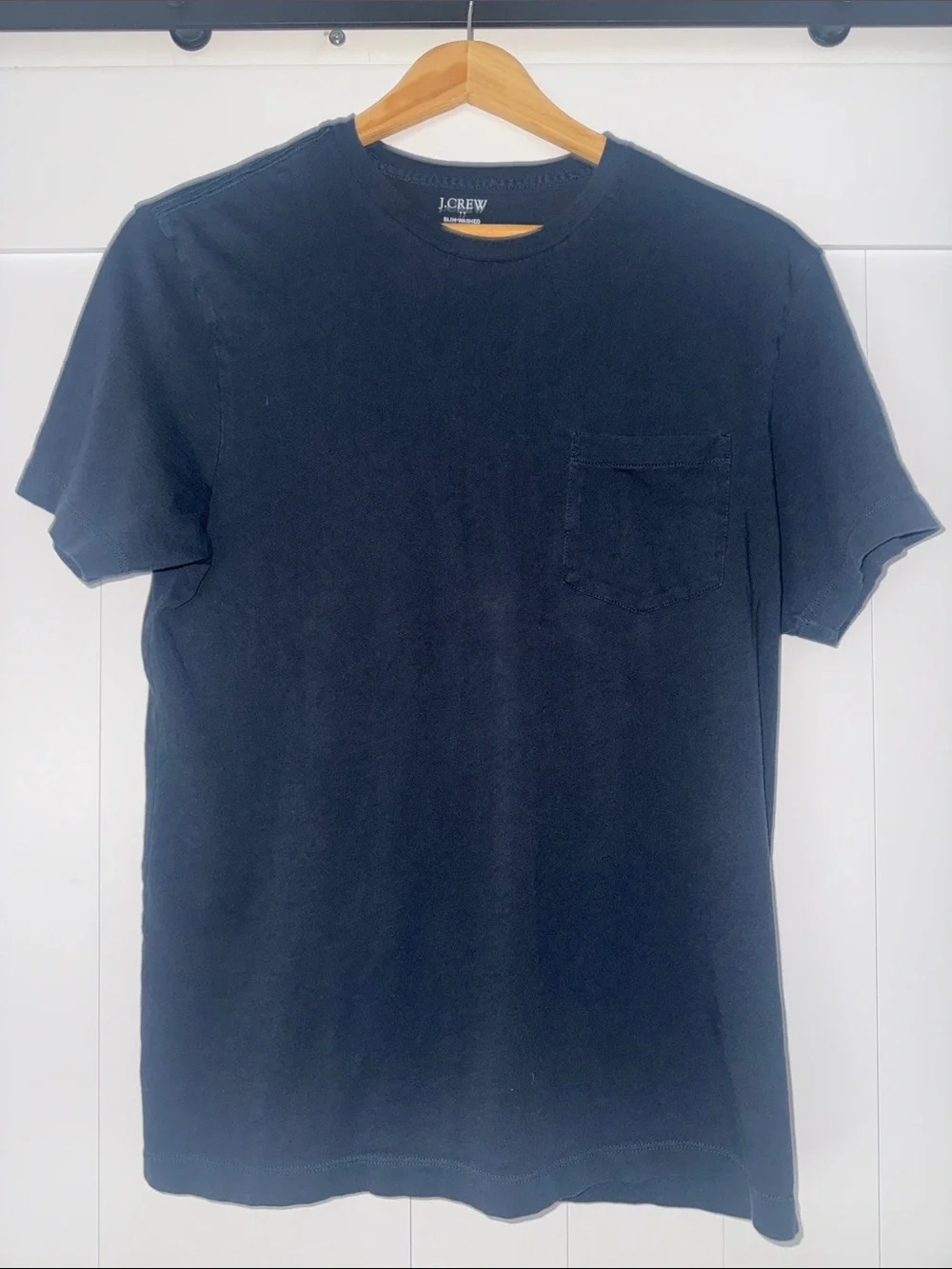 J. Crew Navy Short-Sleeve Pocket Crewneck Tee